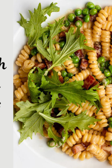 Pasta with Pancetta and Peas