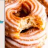 French cruller recipe freshly made glazed crullers on plate